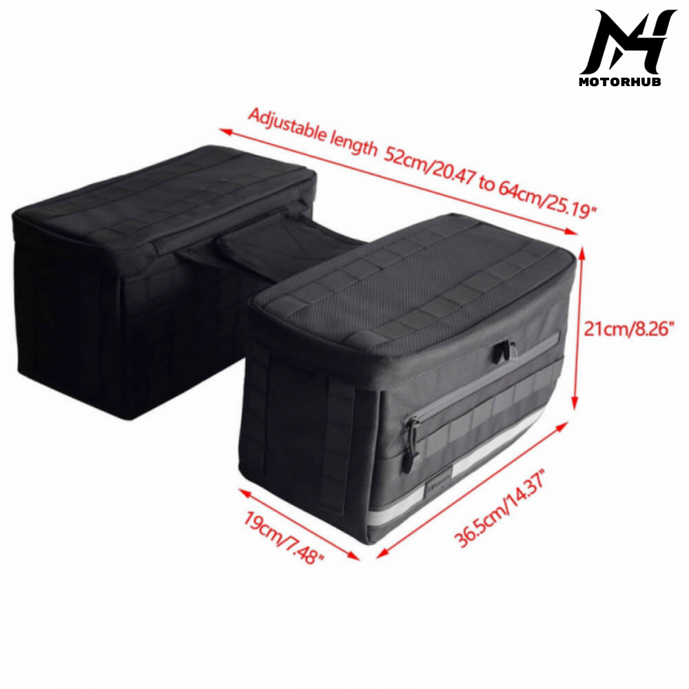 Club Style Escape Saddlebags Saddle Luggage Storage Bag w/Waterproof covers reflective strips MH9900149