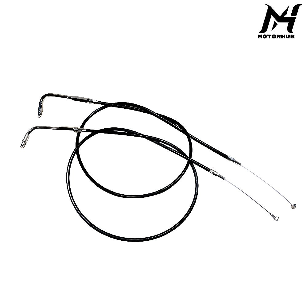 MW KABEL GAS THROTTLE CABLES PVC ALL HARLEY EVO TWINCAM XL HD TCP 012 AB 120 CM BLACK