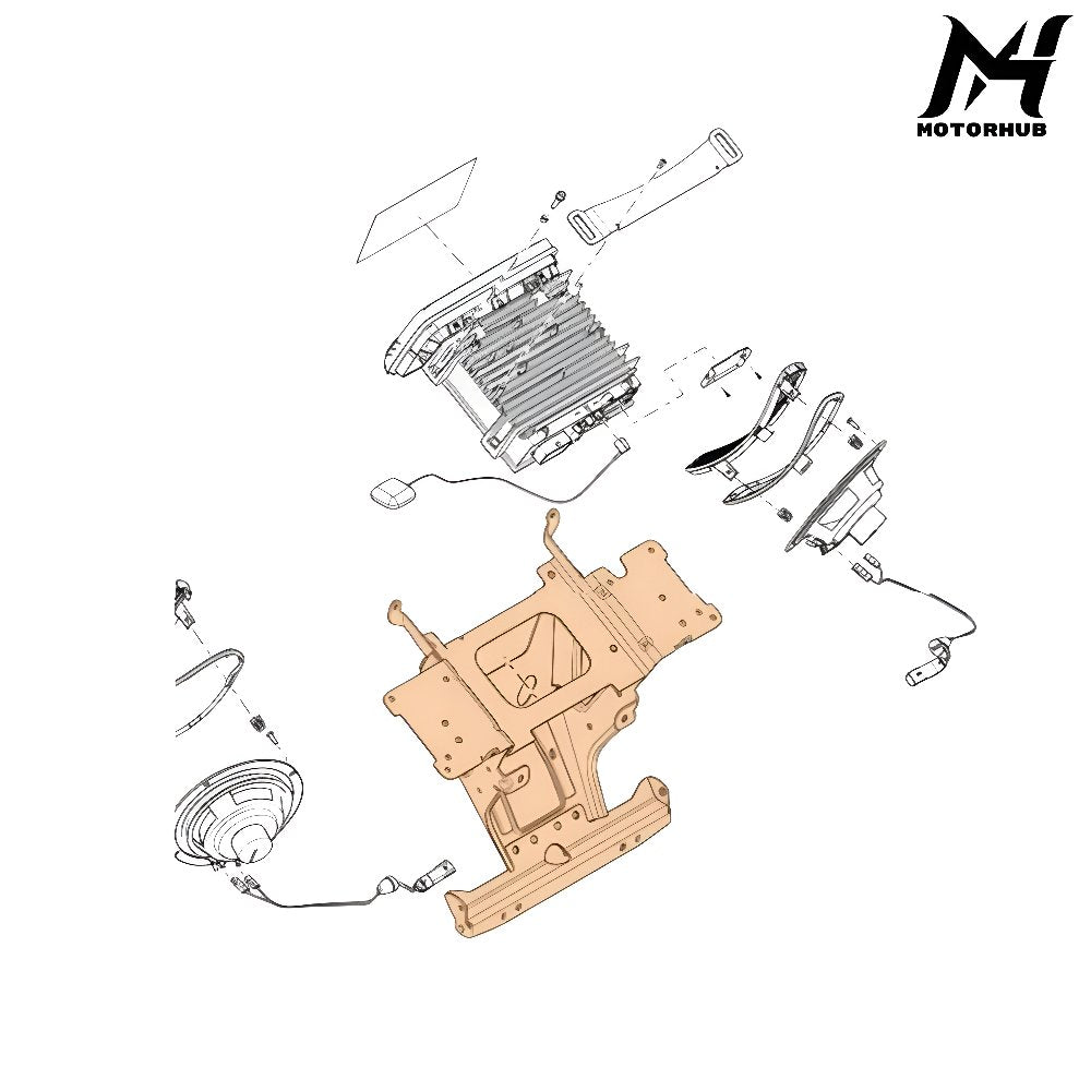 Bracket Front Fairing Mount Bracket Inner Fairing Support Full Set 2015-2024 Harley Touring Road Glide FLTR MH990085