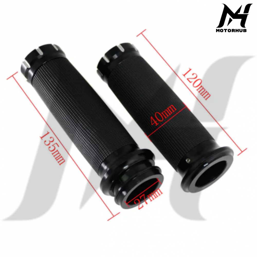 1 Inch V.1 Hand Grips Electronic Throttle Wire Harley-Davidson [Chrome] MH9900991