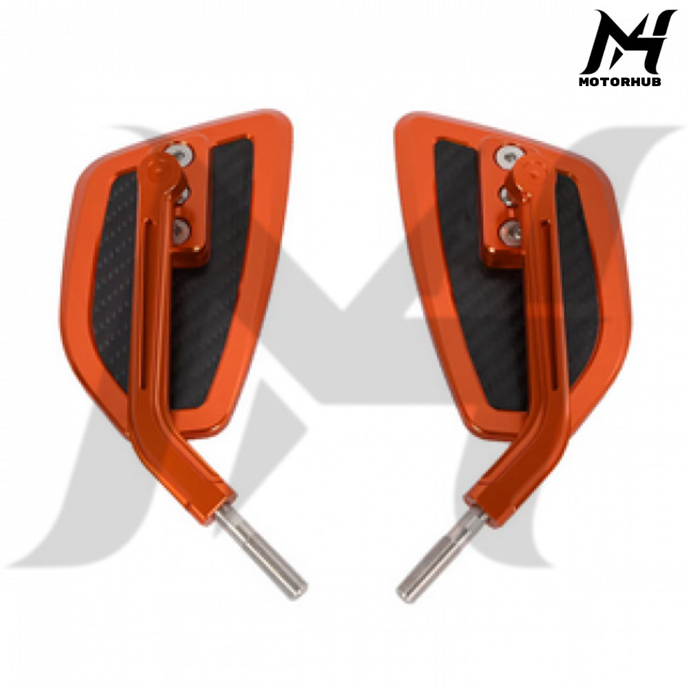 H-D Mirrors Rear View Performance Style Carbon Slim [Orange] MH9900927