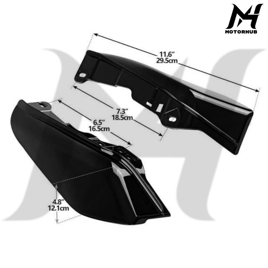 Mid-Frame Air Deflectors Fit For Harley Touring 2009-2026 [Vivid Black] Penahan Panas Harley Road Glide Street Glide Road King MH9900216