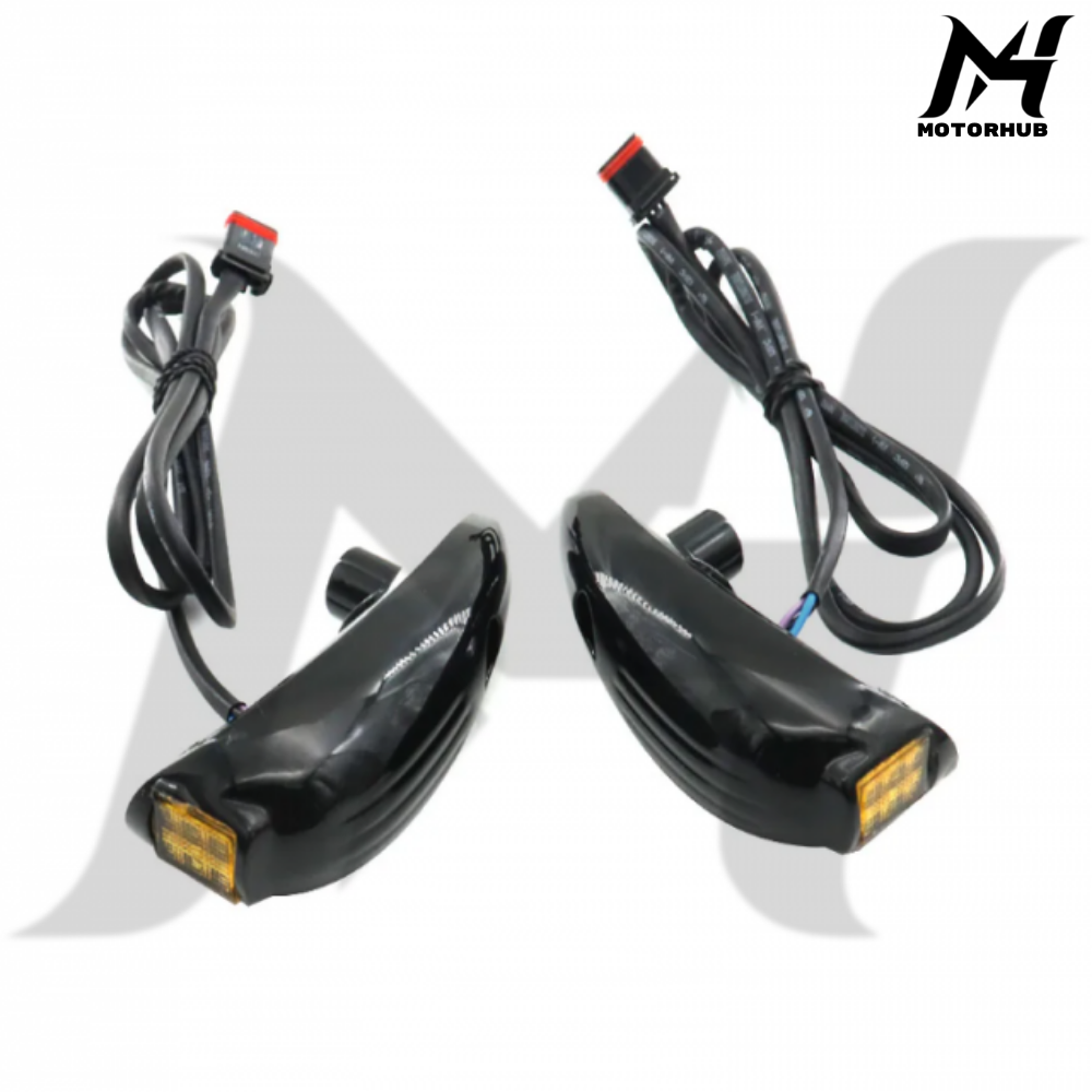 Strong Beam Front LED Turn Signals Running Yellow & Signal Amber Road Glide Touring [Yellow Lens] MH9900948