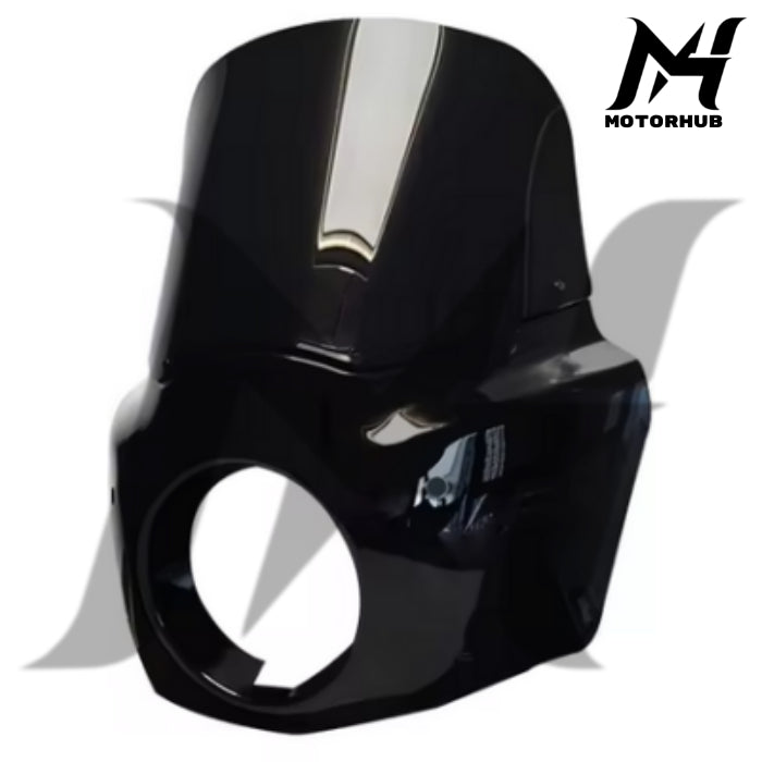 DS RW 11 Inch Headlight fairing Harley Davidson Motorcycle with 49mm clamps [Dark Smoke] Fairing Clubstyle MH990082