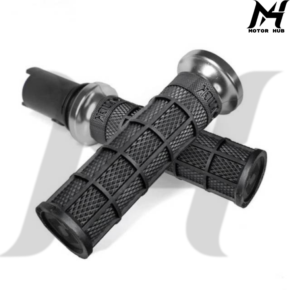 Odi Hart-Luck Signature Full-Waffle Grip Set (2023+ CVO) [Black-Polish] MH9901060