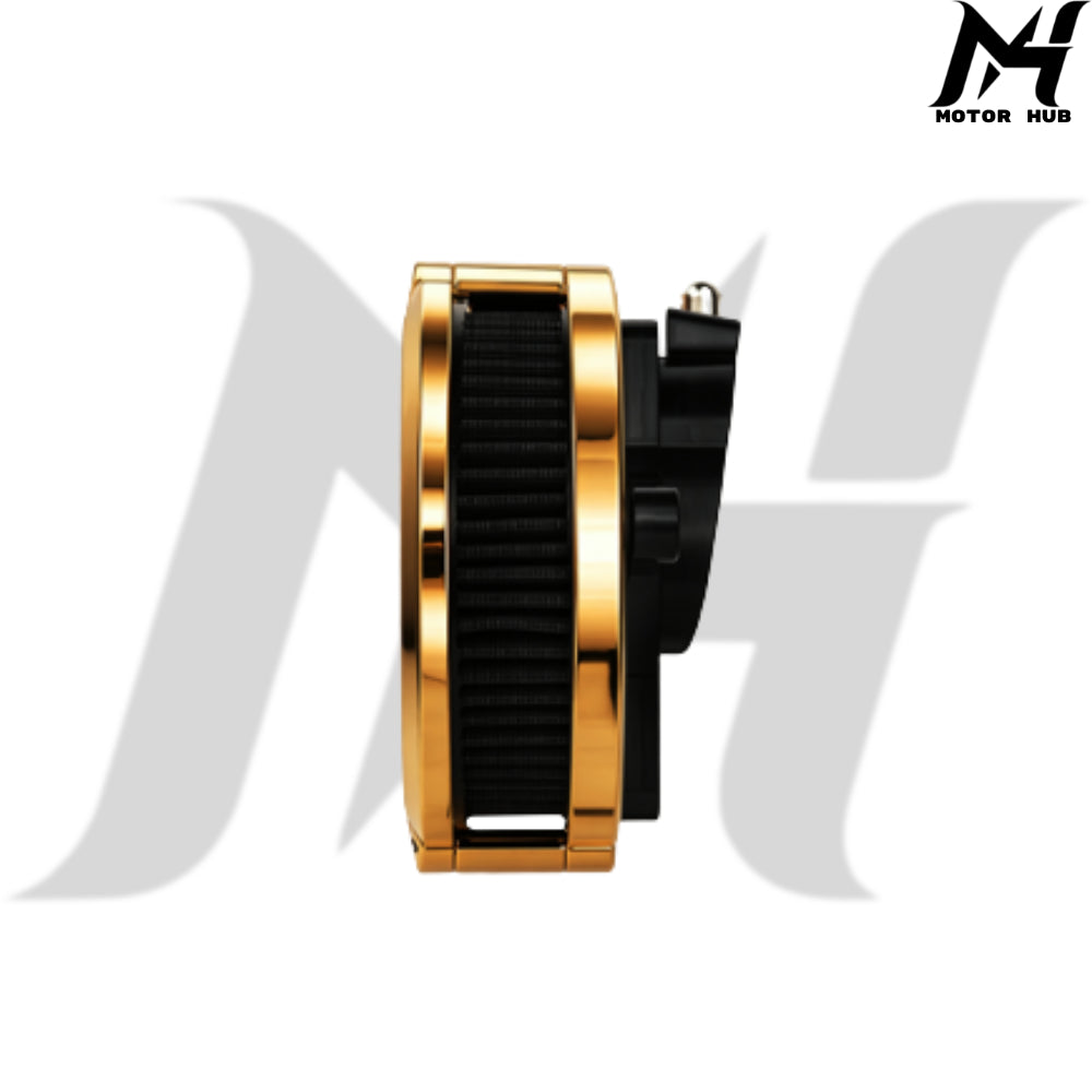 VMS 121-16E Air Filter Gen2-Aluminum Fit for Harley-Davidson Milwaukee-Eight 2024+ [Gold] MH9901159