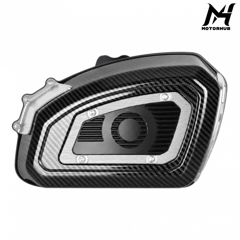 Carbon Fiber Appearance Air Cleaner Intake Filter Kit For Harley M8 Touring 2017-2023 Softail 2018-2024 Gen1 Models [Silver] MH99012457