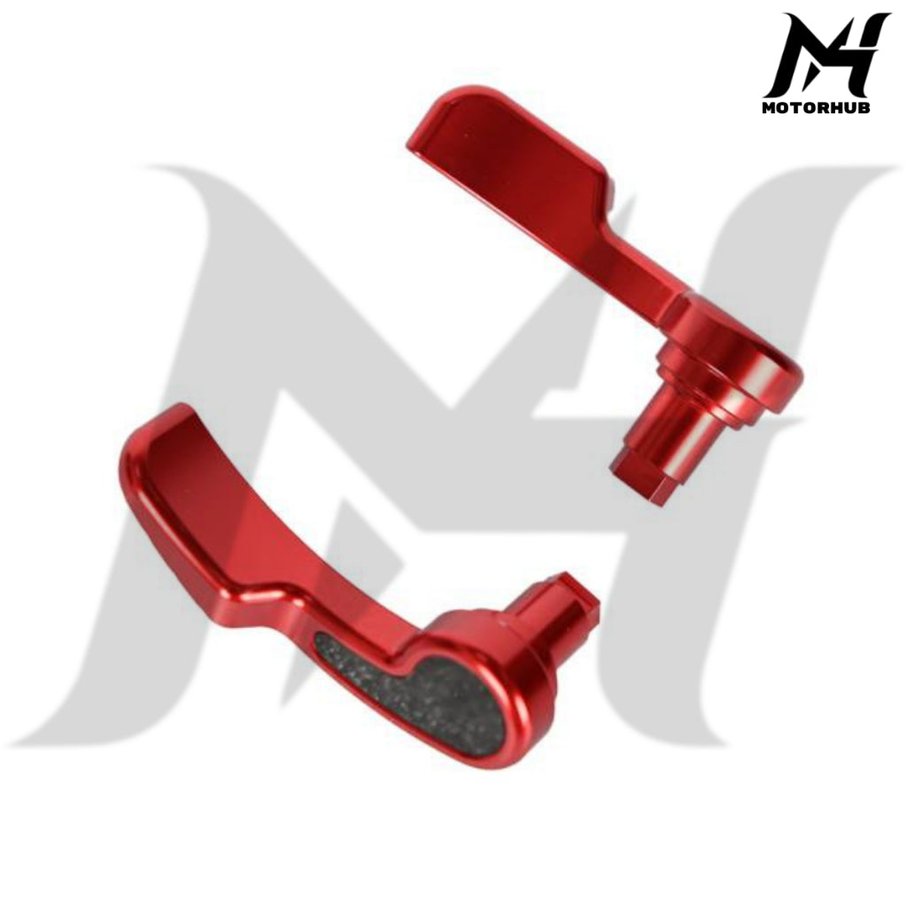 Saddlebag Latch Kit Saddle Bag Latches Lifter Carbon CNC T6061 Touring 2014-2026 [Red] MH7700346