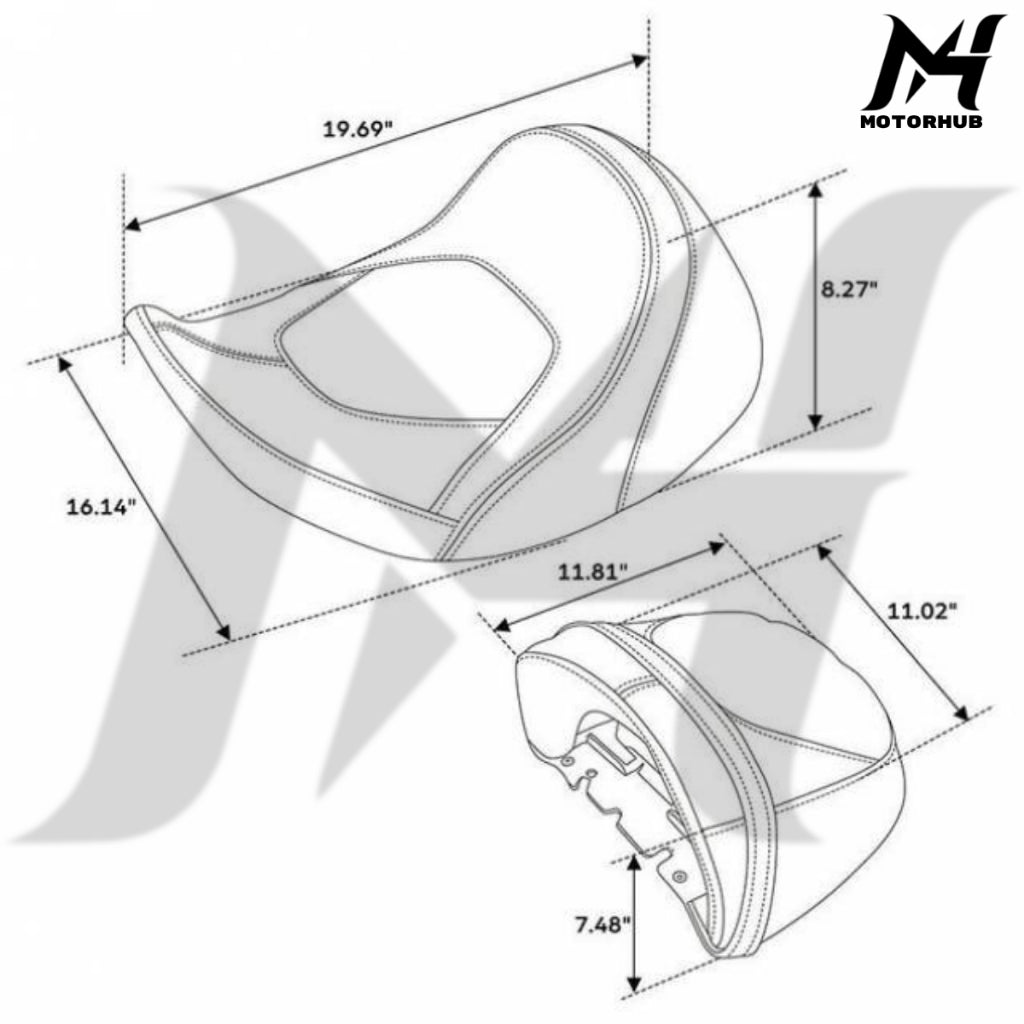 Driver & Passenger Seats Fit For Harley CVO Road Street Glide 2023-2025 MH9900658