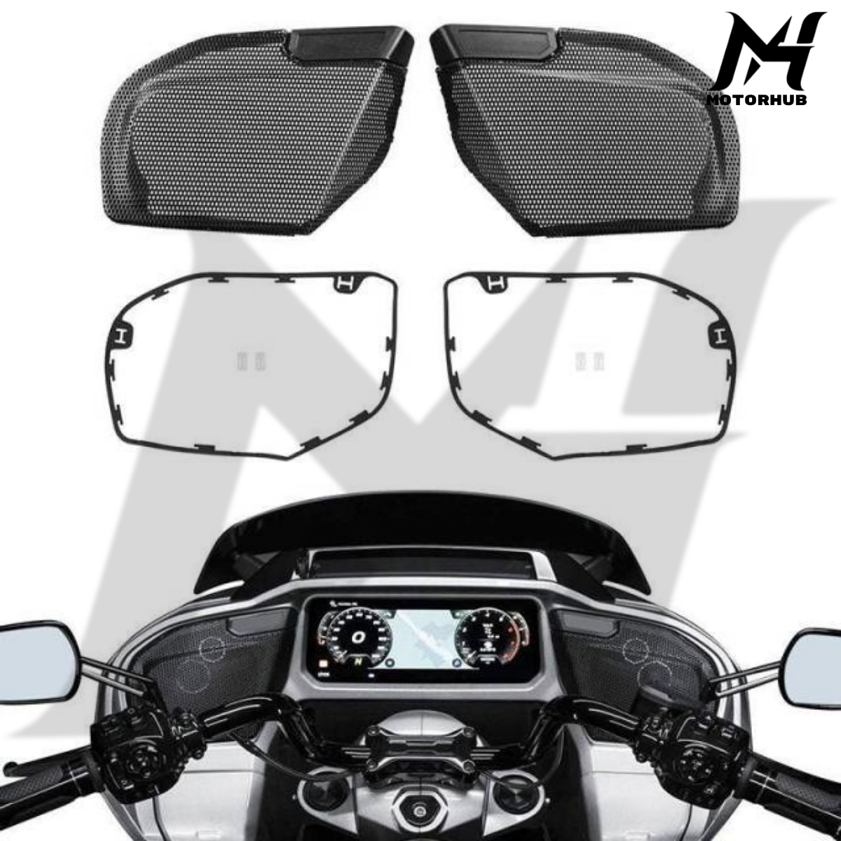 Front Fairing Speaker Grille Mesh Covers Fit For Harley CVO Road Glide 2024-2026 MH9900685