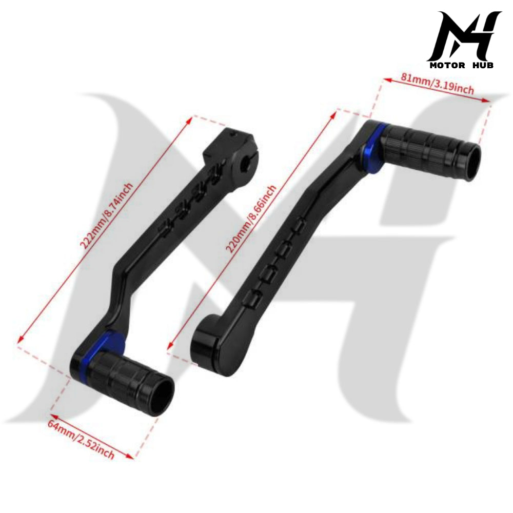 Black Heel Toe Shifter Lever Shifter Peg for Harley Softail 86-17 Touring 88-Up [Black-Blue] MH9901018