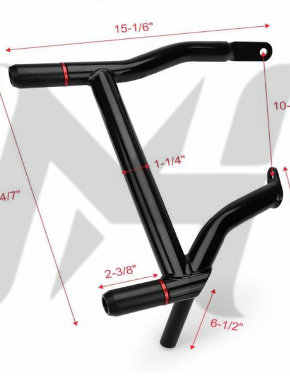 Engine Guard Crash Bar Protector Bracket Fit for Harley Davidson 2009-2025 [Red Ring] MH9900497