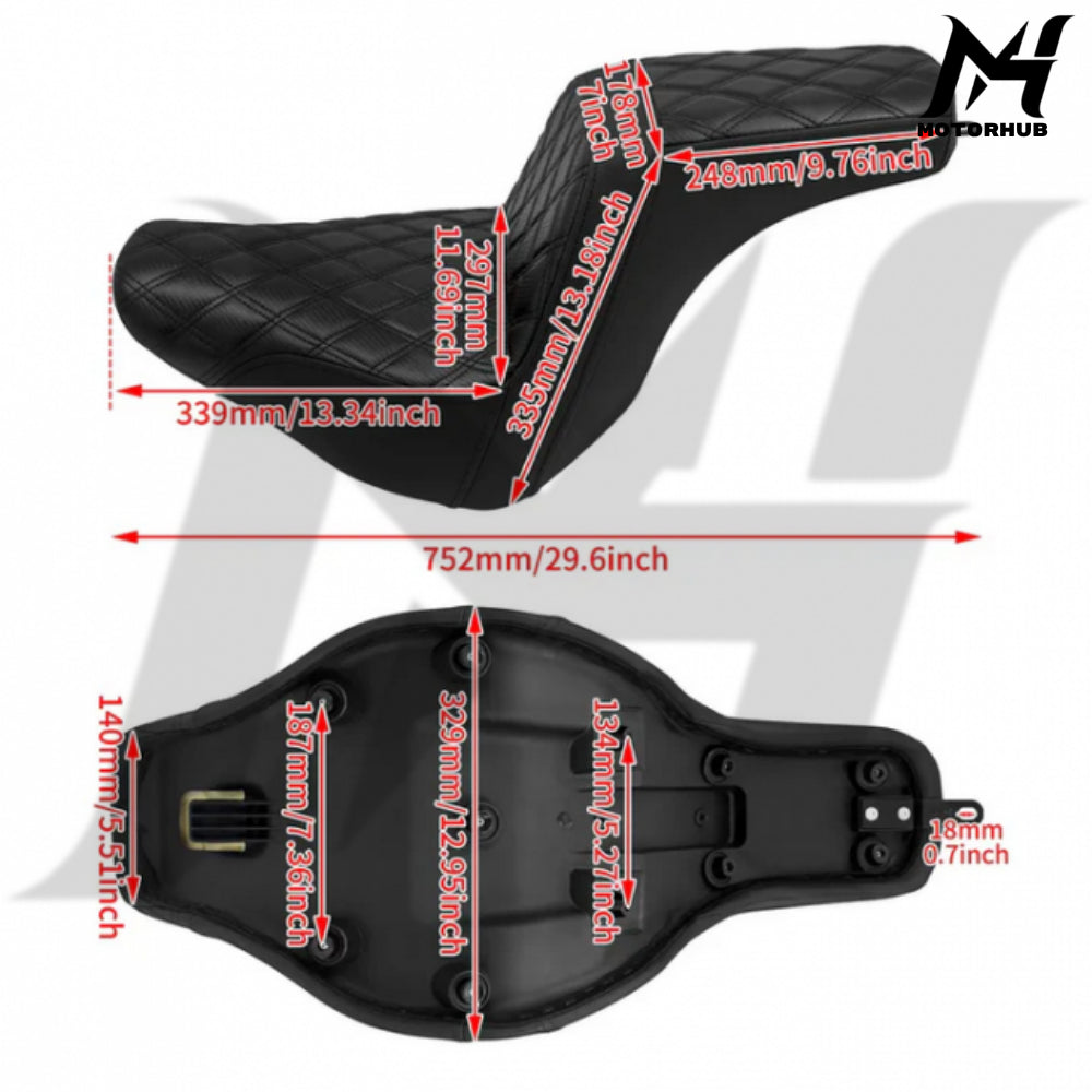 Aftermarket Rider & Passenger seat sports for Harley Lowrider 2018-UP BG100820