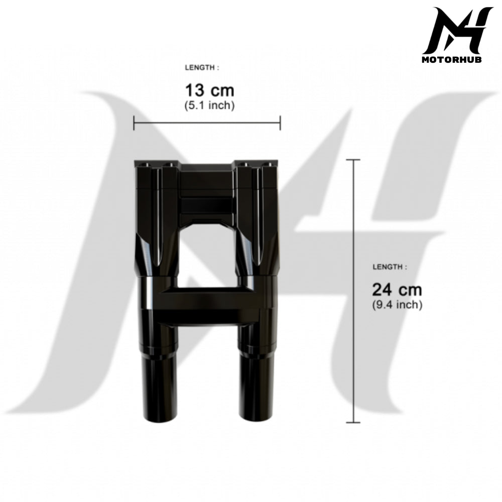 IronPulse 8 inch-1 inch Handlebar Risers [Black] Riser 8 inch MH9901044