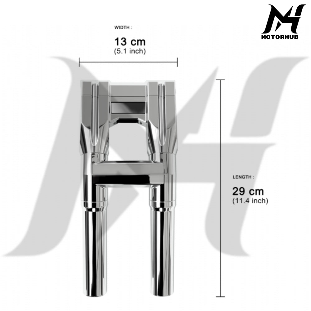 IronPulse 10 inch-1 inch Handlebar Risers [Chrome] Riser 10 inch MH9901046