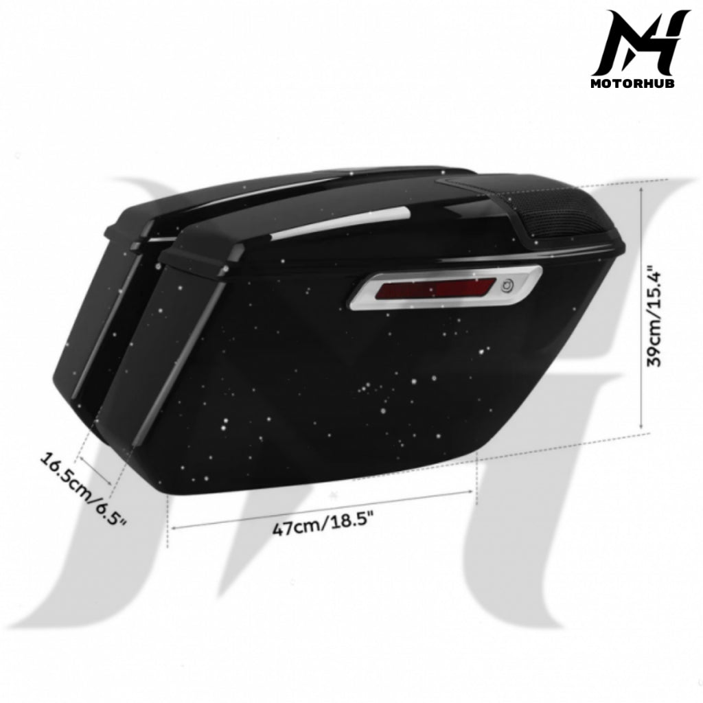 Gloss Black Saddlebags & 6X9 Speaker Cutout For Harley Road Glide Street Glide 2023-2025   MH9900206