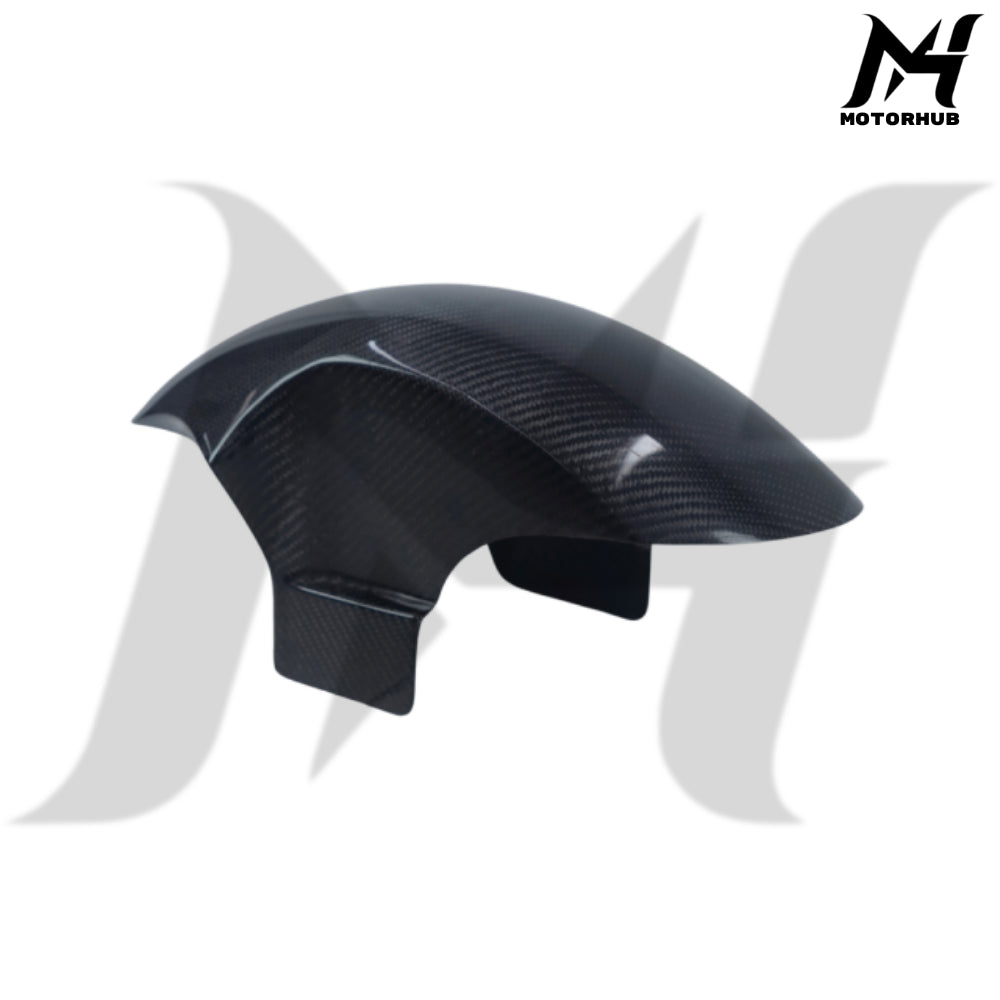 Black Carbon Fiber Front Fender Performance 2014-2023 Street Road Glide [Standard Twill Glossy] BG100807