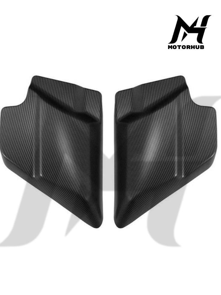Carbon Fiber Look Matte Black Side Cover Panel Touring [ABS Plastic] Cover Aki Harley BG100858