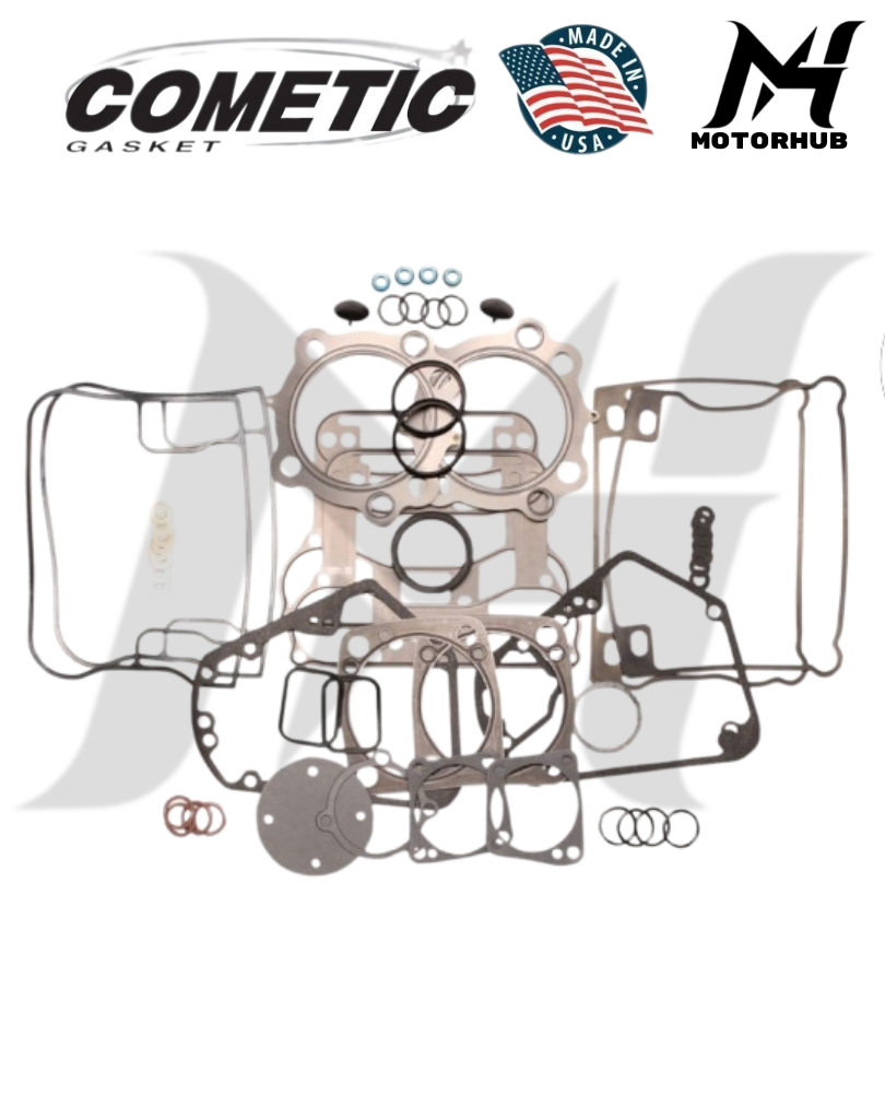 COMETIC TOP END GASKET KIT HARLEY BIG TWIN FOR HARLEY DYNA 1992 - 2000 SOFTAIL 1992 - 1999 TOURING 1992 - 1998 DS172080 OEM 17040-92 17040-92A KODE C9635