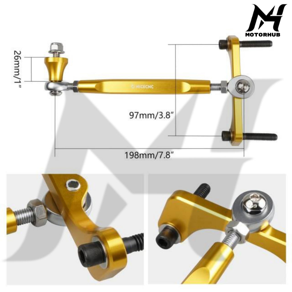 M8 Touring Frame Stabilizer Kit For Harley Road King Street Glide CVO Road Glide 2017+ [Gold] MH7700364