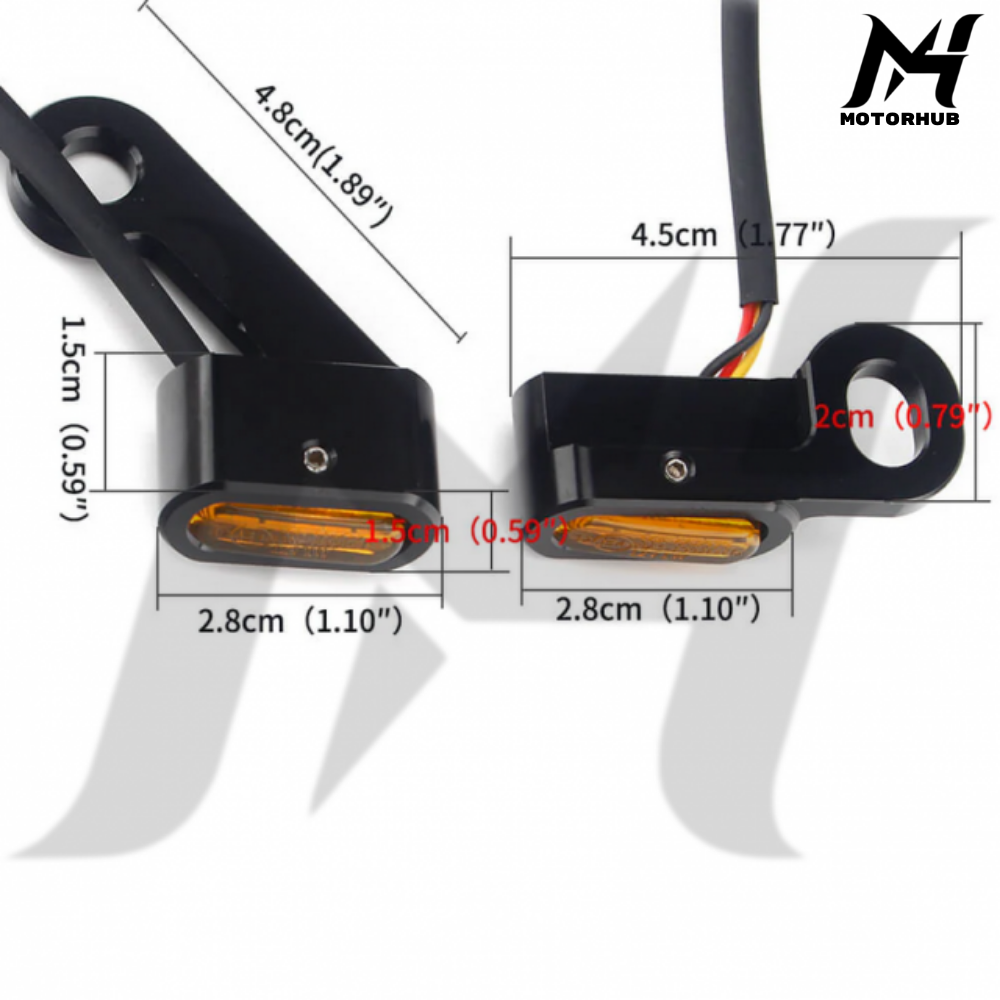 Handlebar Mini turn signal with mechanical cluth [Yellow] BG100803