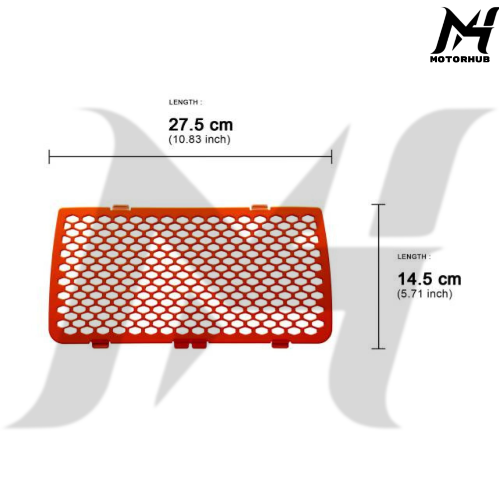 Aluminum Oil Cooler Cover Protection 2024-2026 Touring Orange  MH9901197