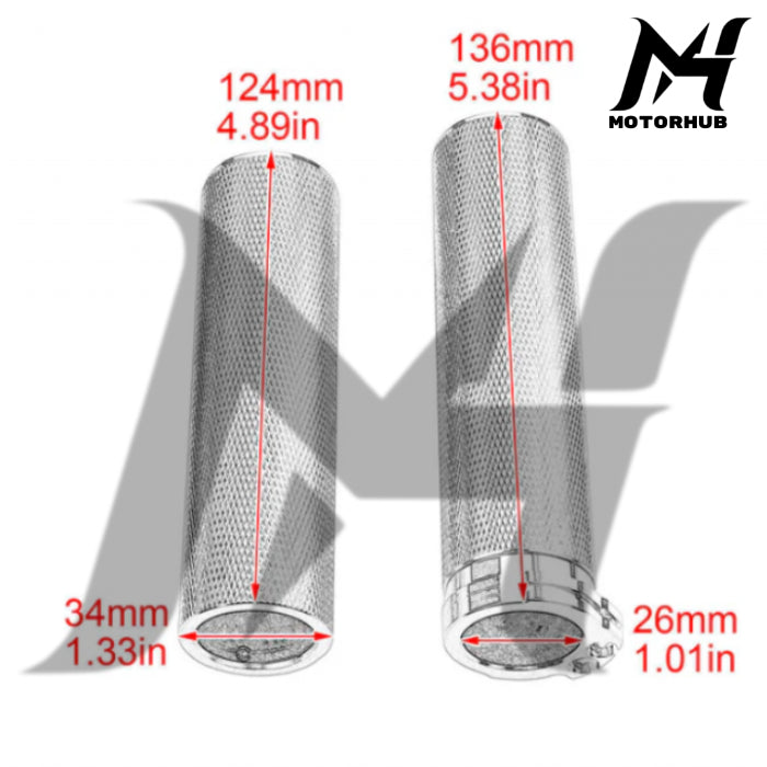 Hand Grip 1 Inch Billet V.1 handgrips Throttle Cable Harley Touring Sportster Dyna Softail MH9900986