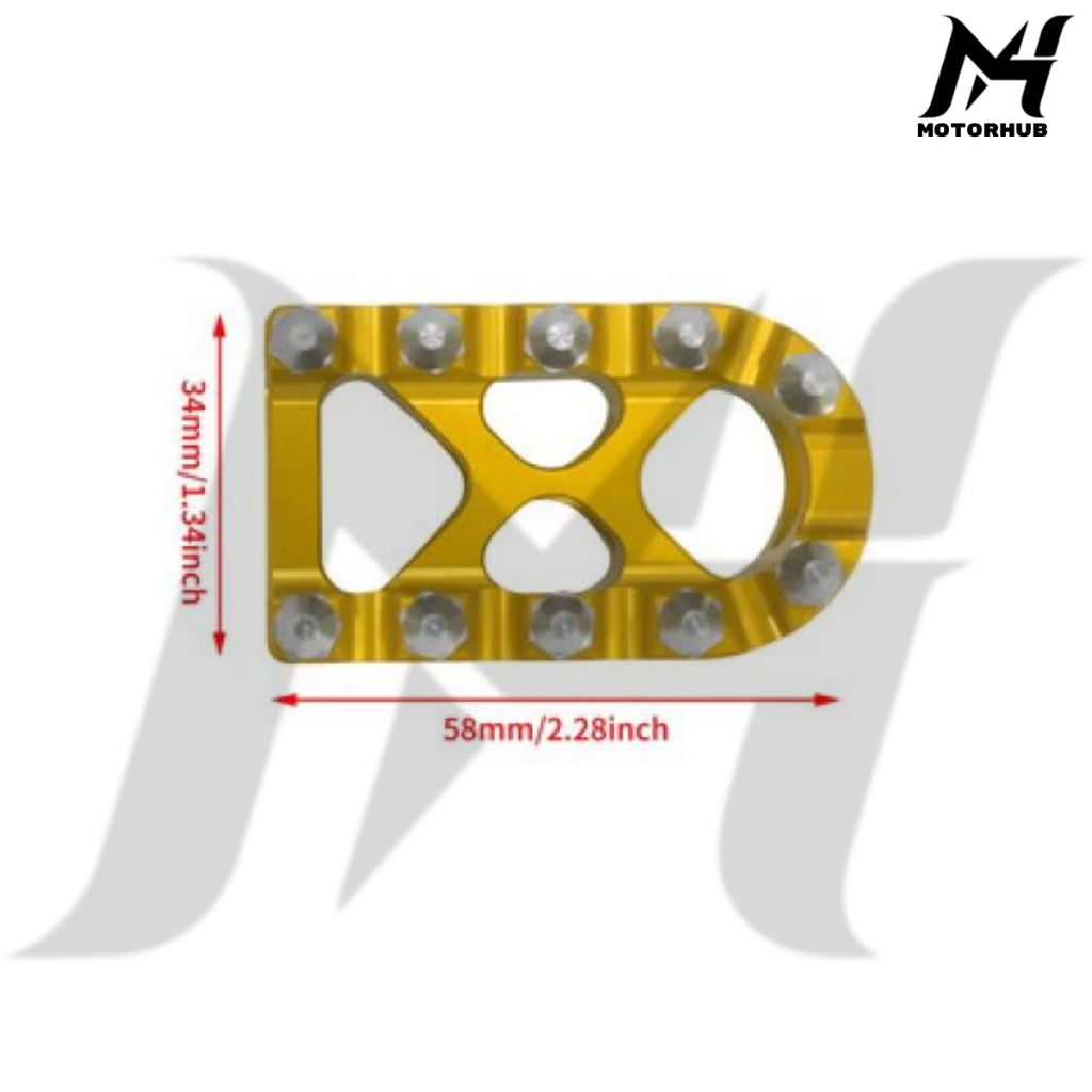 Rivets Heel Toe Shifter Pegs Brake Peg For Harley Touring Dyna Softail [Gold] MH9900738
