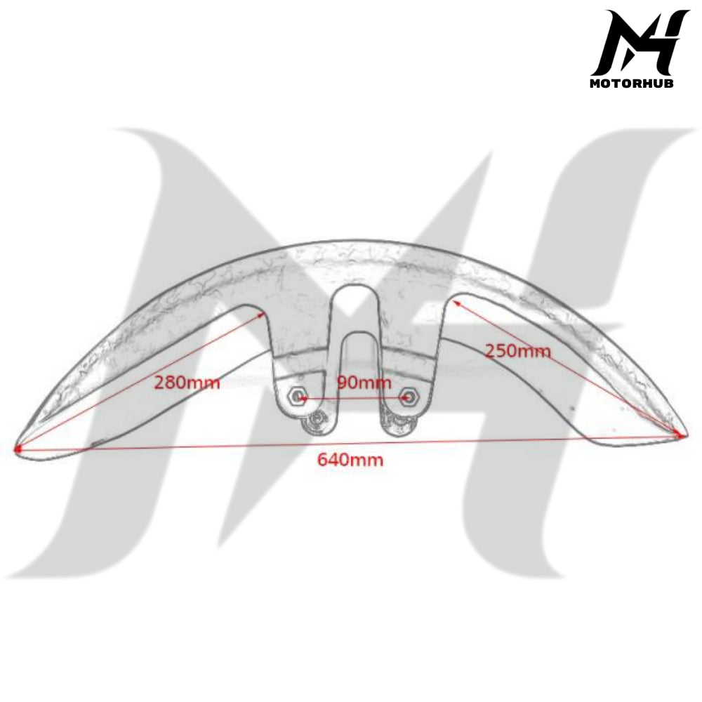 Motorcycle Harleyged Carbon Forge Glossy Fiber Front Fender For 2023-later FLHXSE, FLTRXSE, & 2024+ FLHX, FLTRX, and FLTRXSTSE models MH7700358