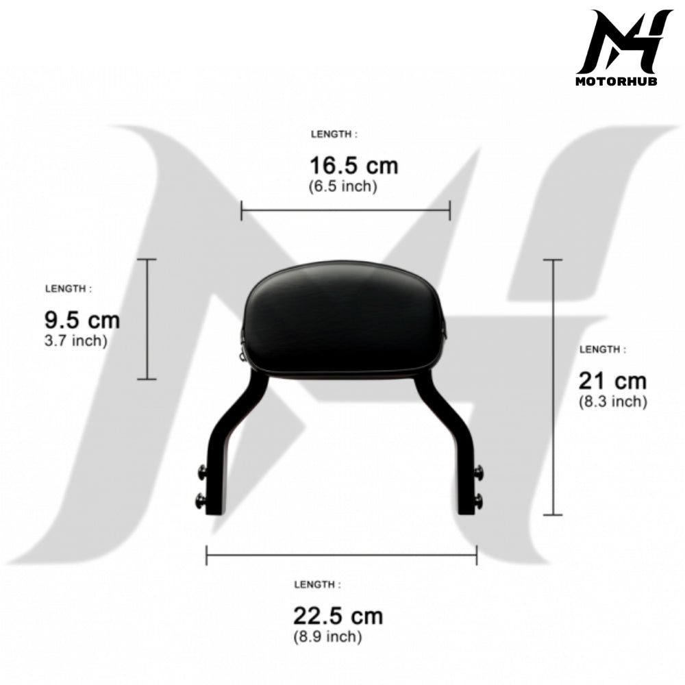 Sissy Bar Backrest Mini low for Harley 2006-2017 Dyna MH9901048