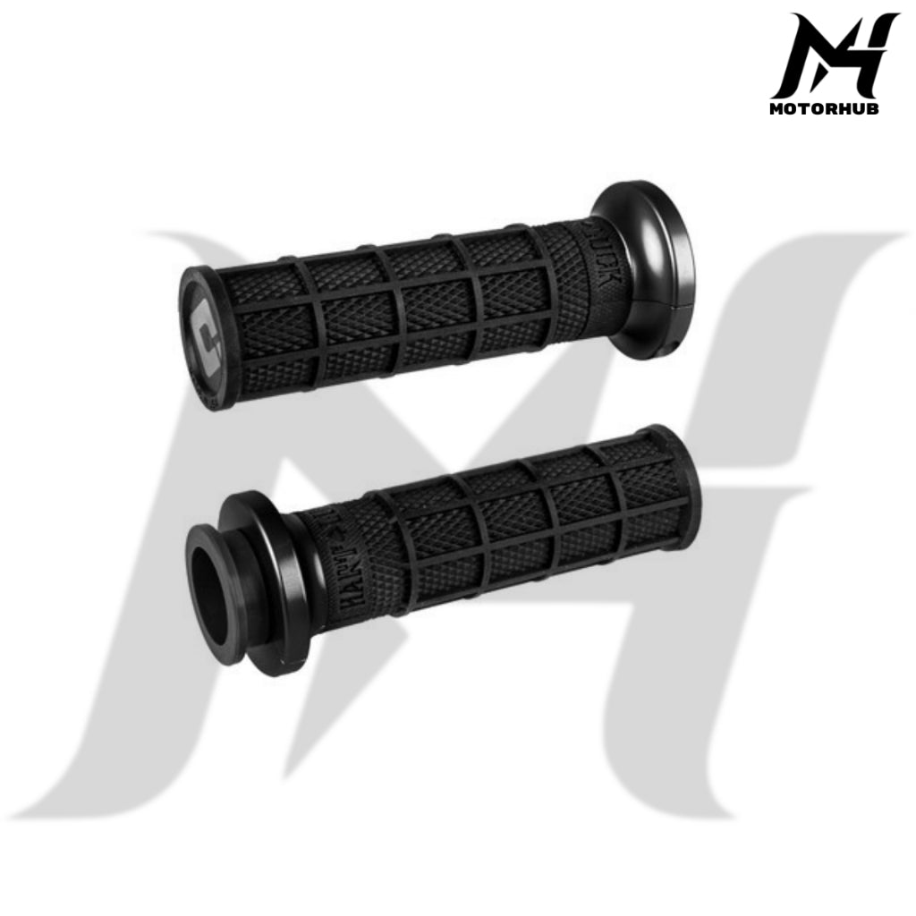 ODI V-Twin Lock-On Hart-Luck Signature Full-Waffle Grip Set TBW BG100779/0630-2694