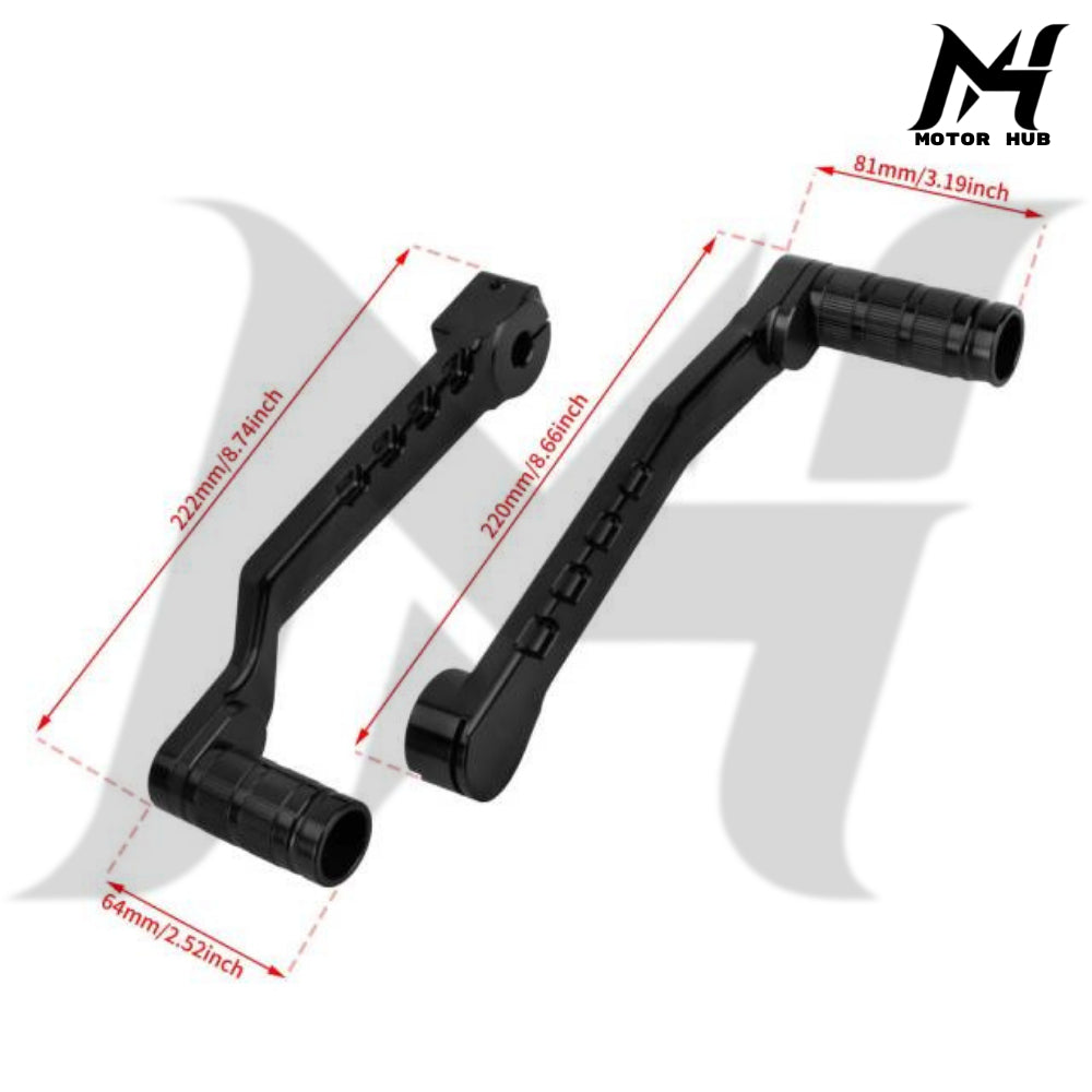Black Heel Toe Shifter Lever Shifter Peg for Harley Softail 86-17 Touring 88-Up [Black] MH9901015