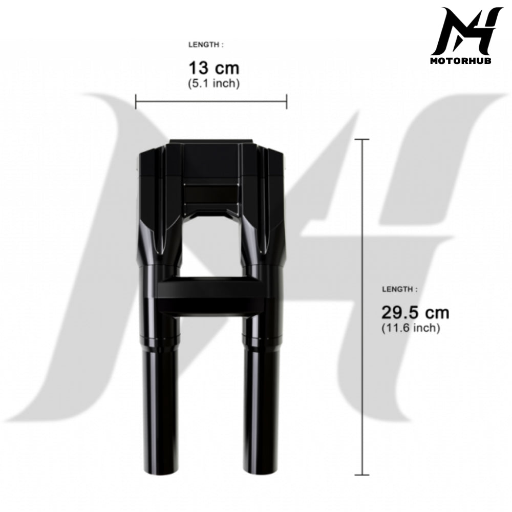 IronPulse 10 inch-1 inch Speedometer Gauge Handlebar Risers [Black] Riser 10 inch MH9901042