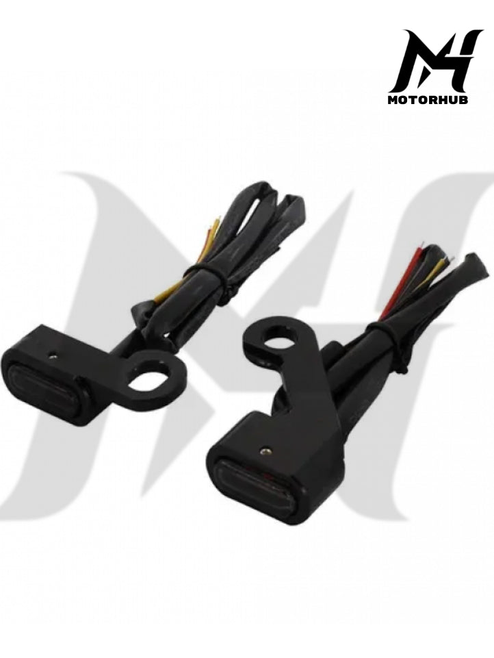 Handlebar Mini turn signal with mechanical cluth [Smoke] For Softail, Dyna, Touring, Sportster MH9900536
