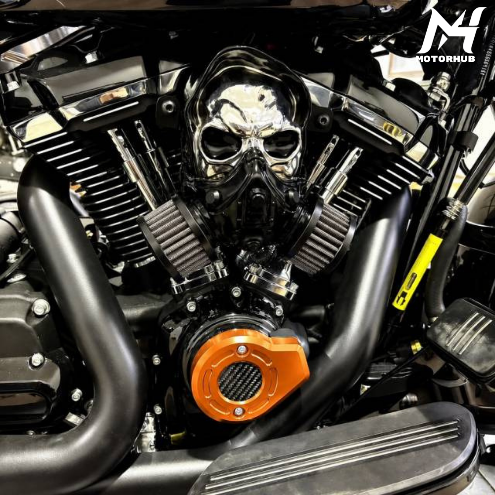 CNC with Carbon Cam Covers for 2024 CVO – 2024-2026 M8 Touring Orange MH9901208