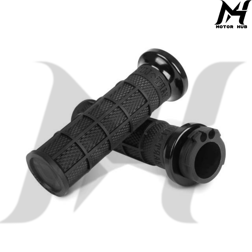 ODI V-Twin Lock-On Hart-Luck Signature Full-Waffle Grip Set [Throttle Cable] MH7700359