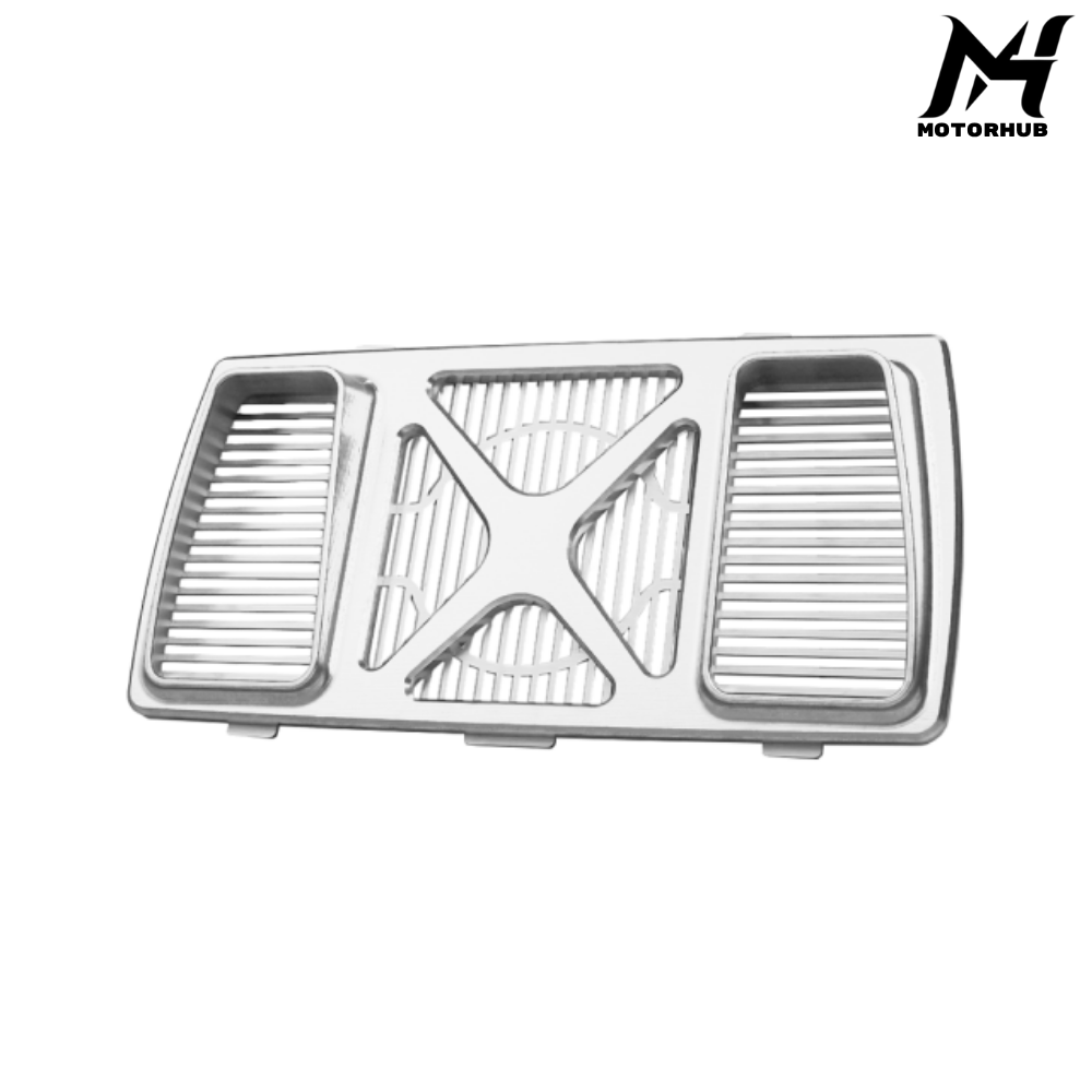 CastemKultur CNC Oil Cooler Cover Protection Radiator Guards Touring Gen2 2024+ [Silver] MH9901214