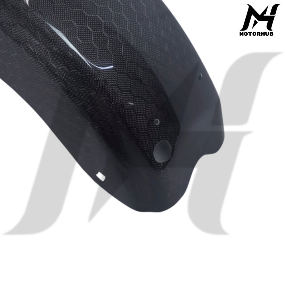 Black Carbon Fiber Rear Fender Street Road Glide 2014+ [Hexagon Glossy] MH990043