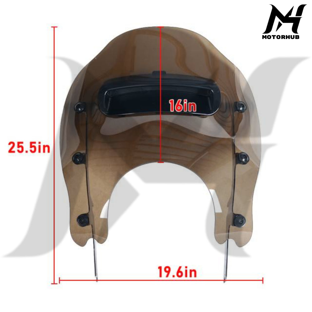Windshield Road King Detachables Wind Splitter Vented Windshield Harley-Davidson [Smoke] MH9900574
