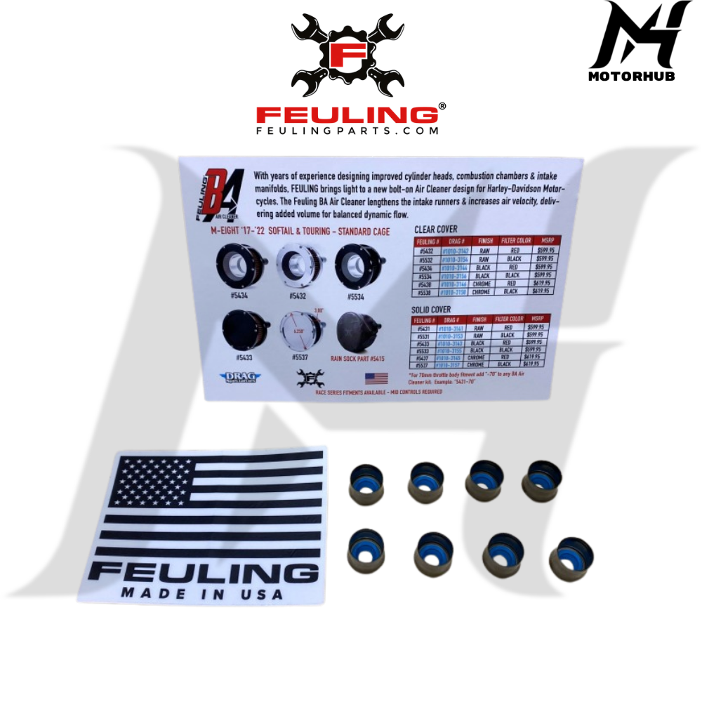 FEULING VALVE SEAL KLEP HARLEY M8 FOR HARLEY TOURING 2017 - 2024 SOFTAIL 2018 - 2024 0926-2925 KODE 1080