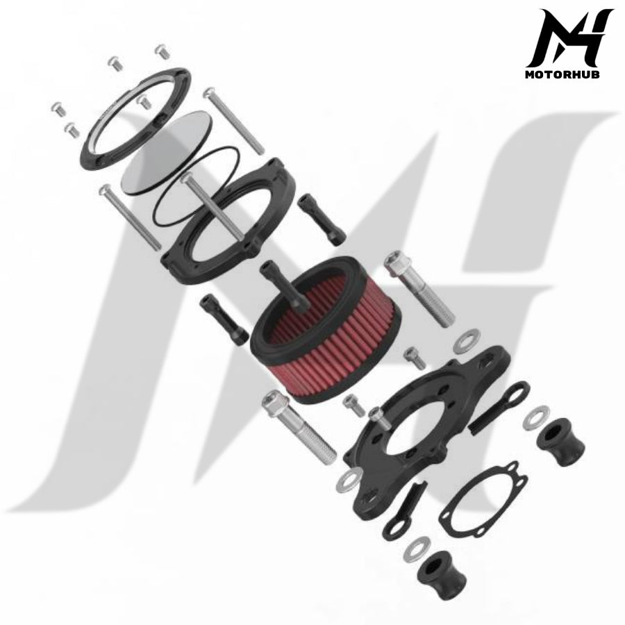 Full Clear Air Cleaner Intake Filter Kit For Harley Sportster 1200 48 XL Iron 883 XL883N Air Filter Sportster MH7700371