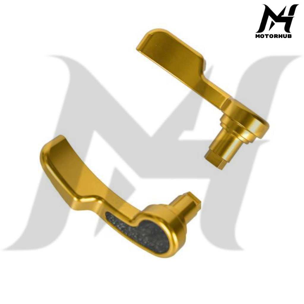 Saddlebag Latch Kit Saddle Bag Latches Lifter Carbon CNC T6061 Touring 2014-2026 [Gold] MH7700343
