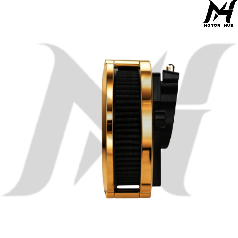 VMS 121-17E Air Filter-Gen2 Aluminum Fit for Harley-Davidson Milwaukee-Eight 2024+ [Gold] MH9901172
