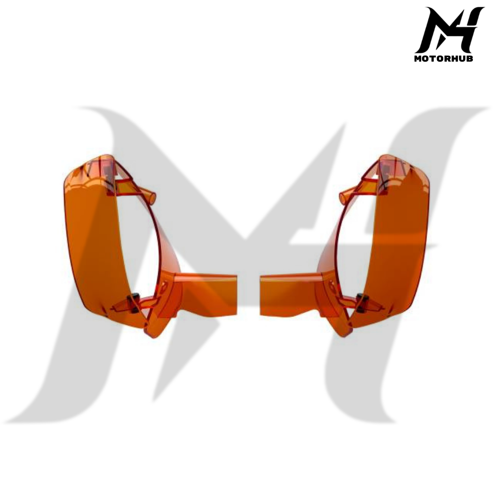 Upper Fairing Colored Side Wind Air Deflector Fit For Harley CVO Road Glide 2024-2026 Orange MH9901190