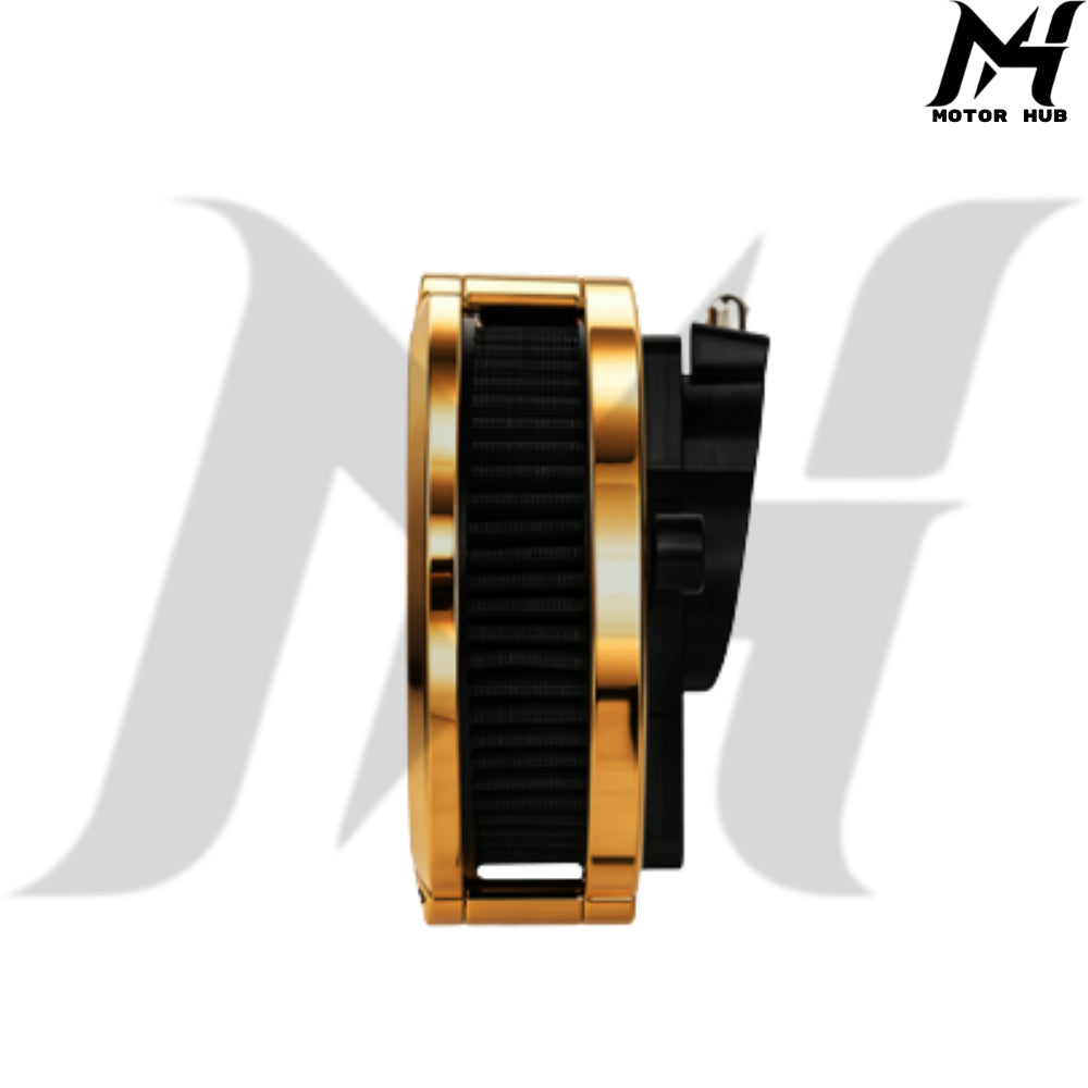 VMS 121-17D Gen 1 Air Filter-Aluminum Fit for Harley-Davidson Milwaukee-Eight 2017-2023 [Gold] MH9901168