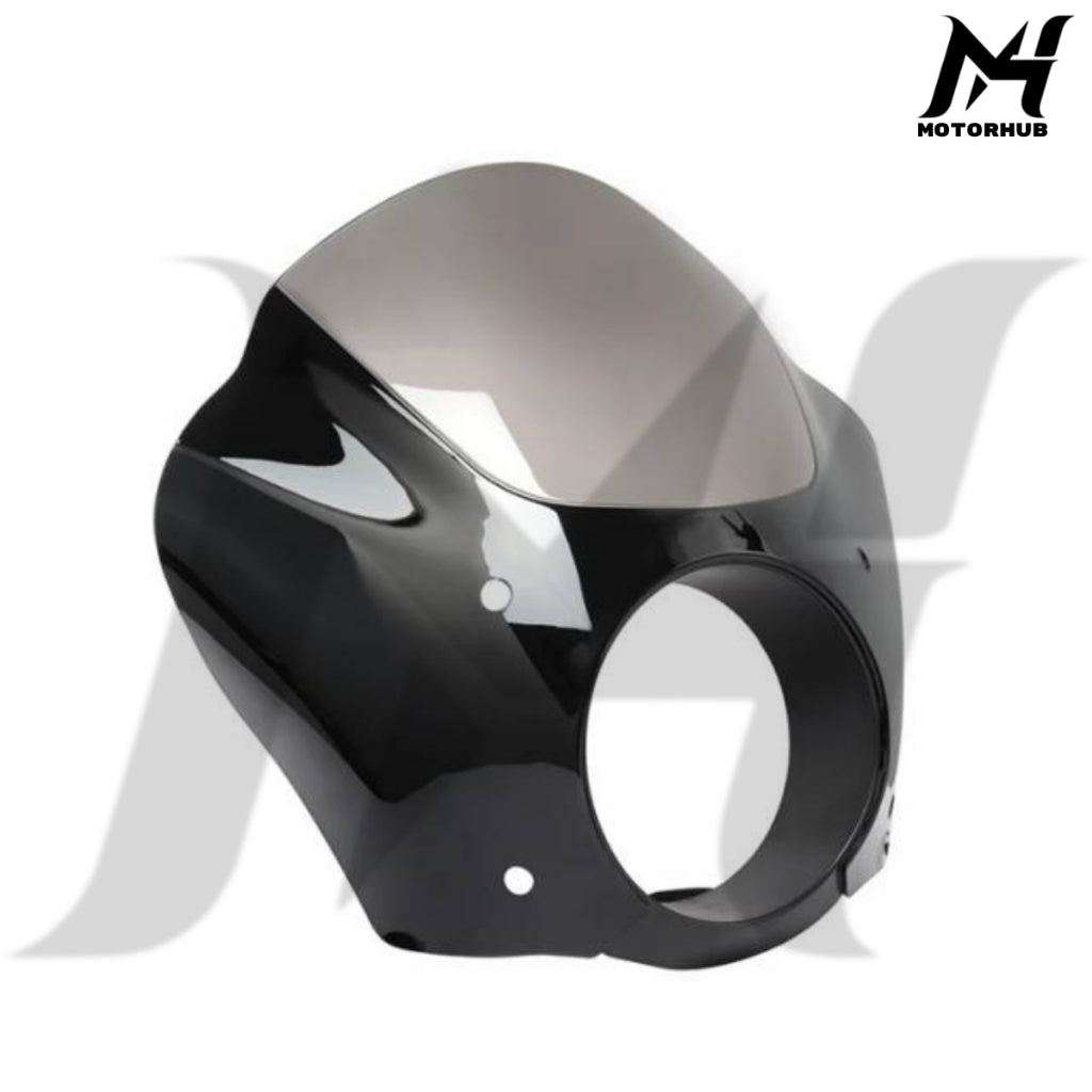 SMK Front Fairing with Smoke Windshield 49mm Clamp [Black-Smoke] MH9900752