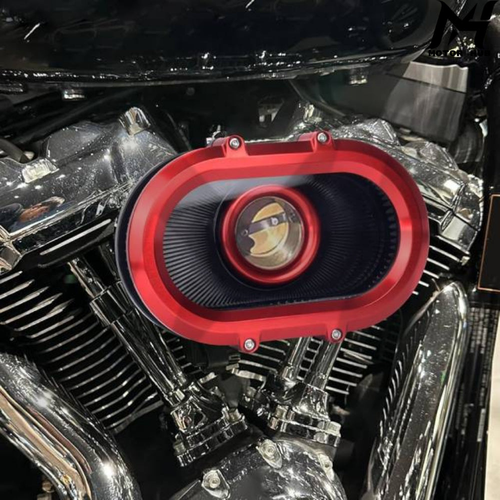VMS 121-17E Air Filter-Gen2 Aluminum Fit for Harley-Davidson Milwaukee-Eight 2024+ [Red] MH9901173