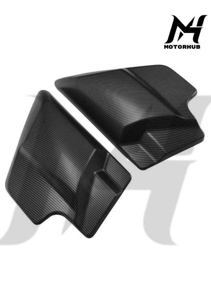 Carbon Fiber Look Matte Black Side Cover Panel Touring [ABS Plastic] Cover Aki Harley BG100858