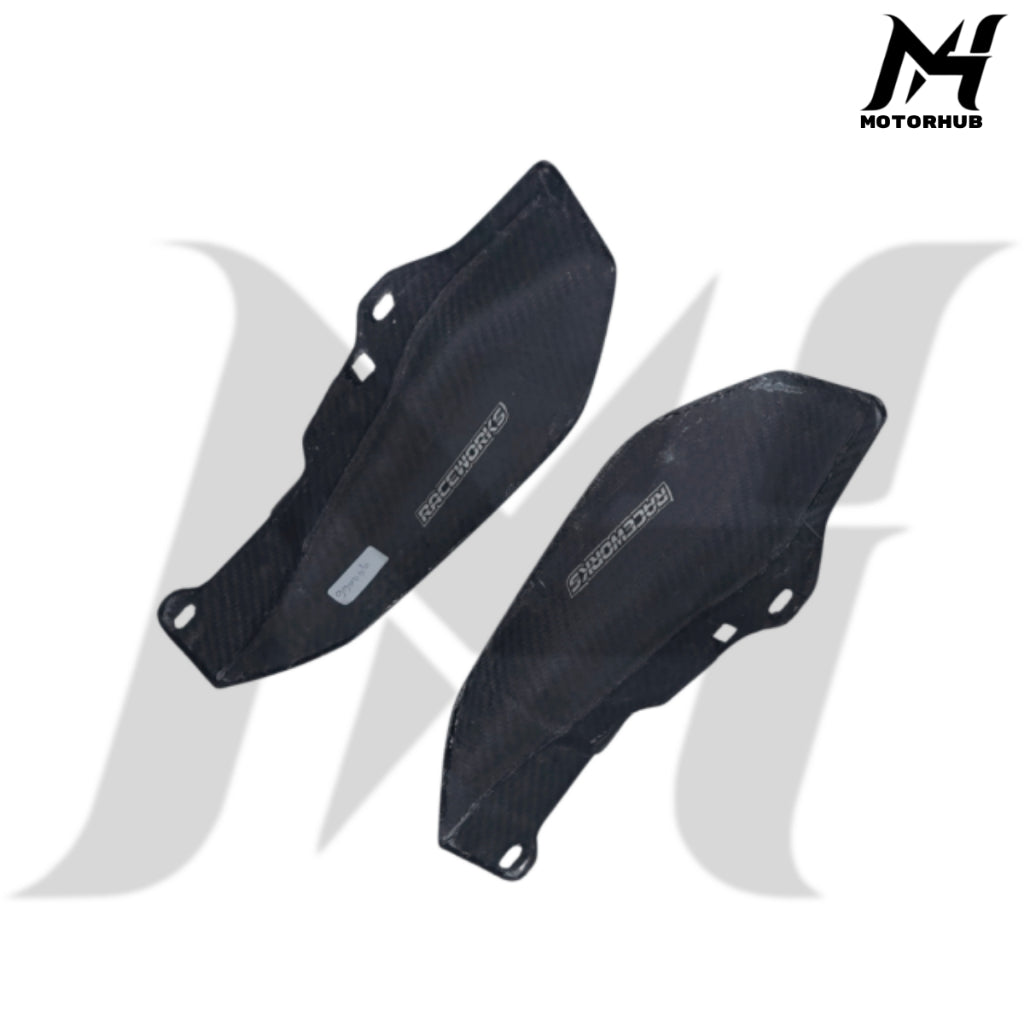 Carbon Fiber Mid Frame Air Deflector for Harley Street Road Glide 2009 -2026  [Standard twill Glossy] MH990006