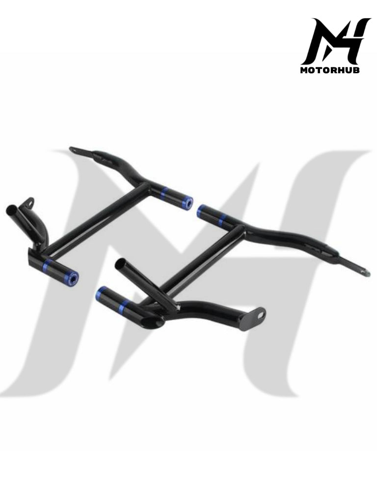 Saddlebag Tip-Over Bar Set Saddle Bag Guards Crash Bars Touring 09-25 [Blue] MH9900321